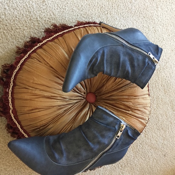 Michael Antonio Ankle Zip Bootie 11 Gray Stiletto - Picture 5 of 8